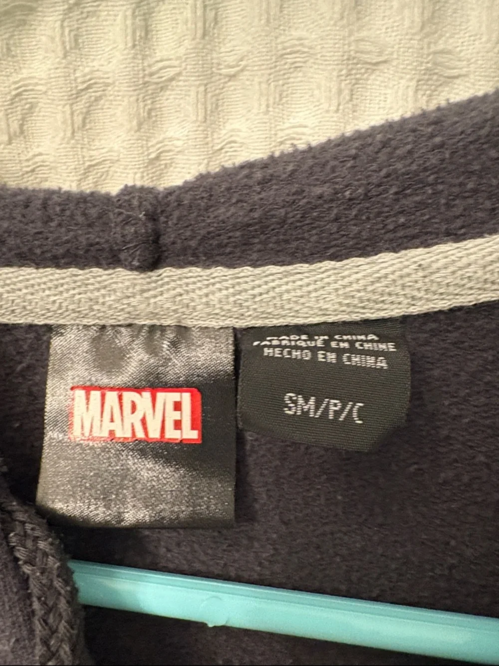 Marvel Black Hoodie with Colorful Comic Heroes Graphic Size SM - Picture 2 of 5